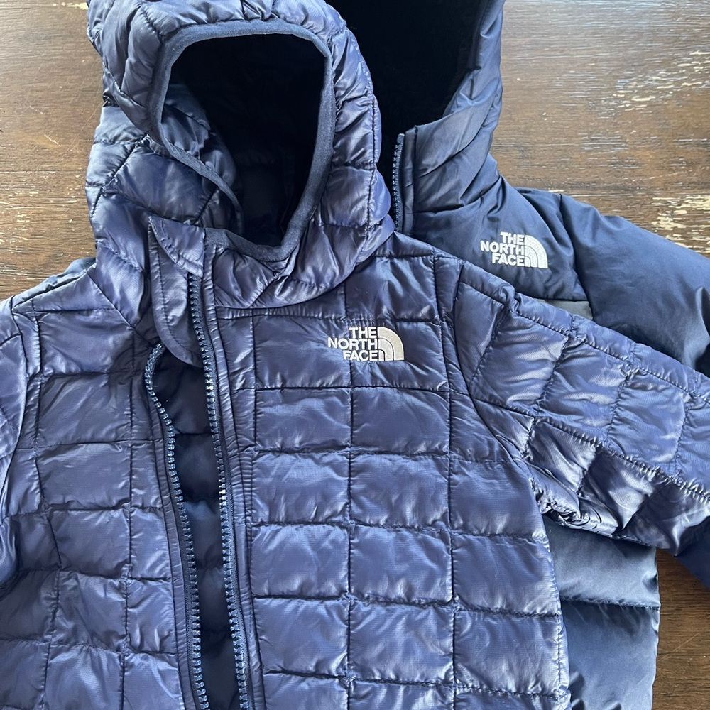 The North Face Black and Navy Fleece-Lined Jacket & Unlined Jacket